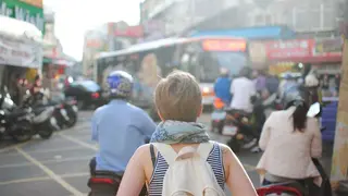 Busy street market